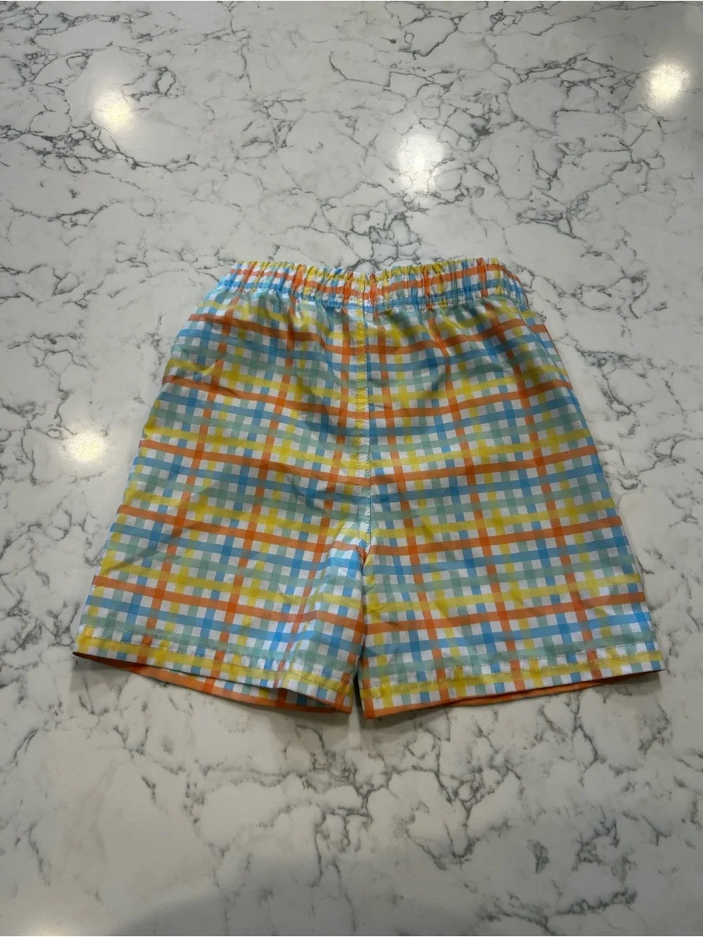 Rugged Butts Plaid‎ Printed Toddler Boys Swim Trunks Size 4T